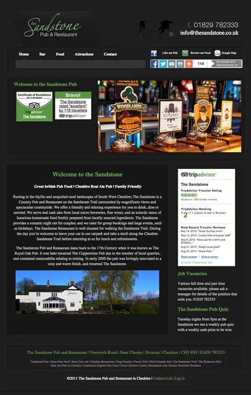 Pub web design